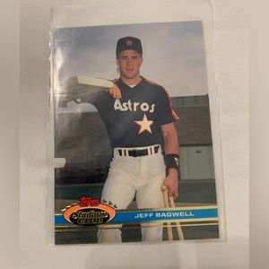 Topps rookie baseball card-Jeff Bagwell